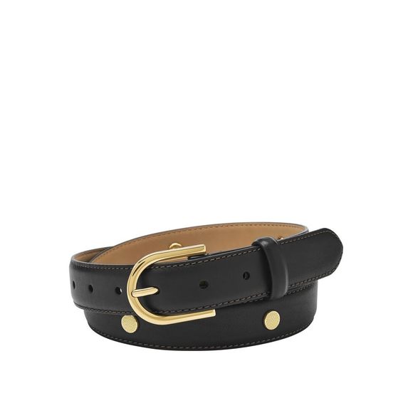 Women's Leather Black Jessie Belt M🐦